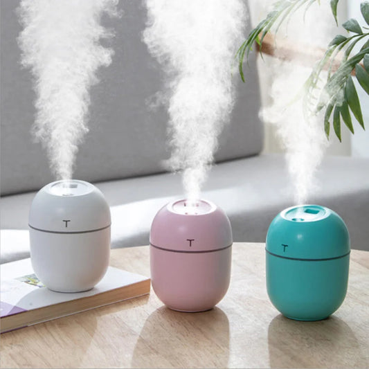 ( Pack of 2 )Portable Mini Air Humidifier |USB Desktop Humidifier |With LED Night Lamp