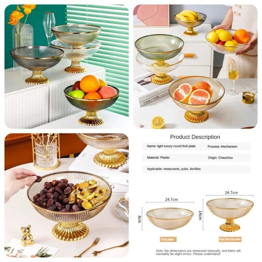 ( 2 Pc ) Acrylic Fruit & Serving Tray